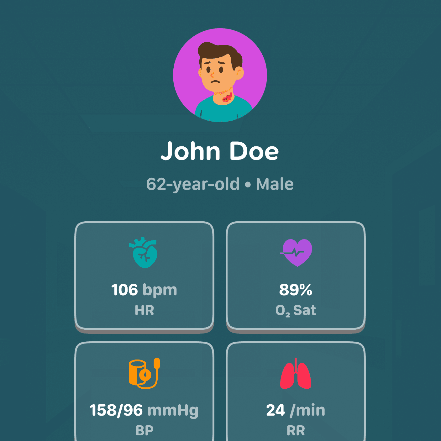 John Doe patient vitals