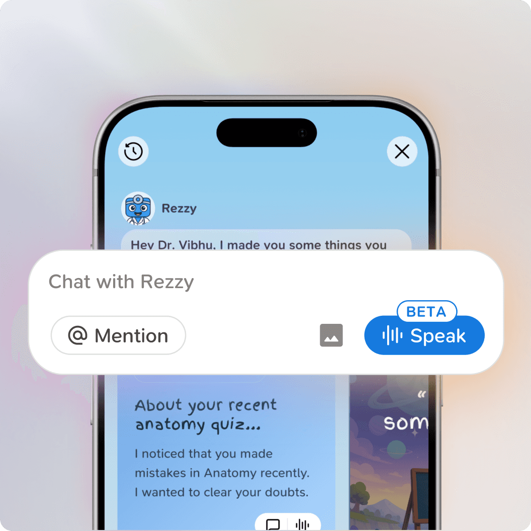 Rezzy AI study companion for USMLE